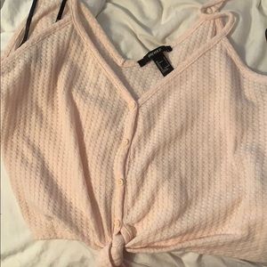 forever 21 light pink tank top so cute
